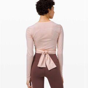 LULULEMON Size 6 Gather and Grow Long Sleeve Pima Cotton Top